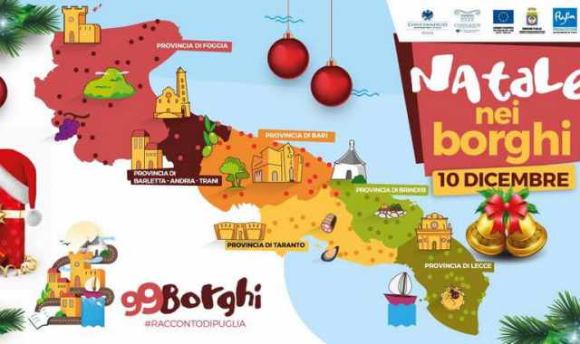 Natale nei borghi: visite guidate gratuite nei centri storici di Bari e provincia 